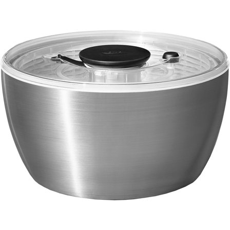 Oxo Salladsslunga stor i rostfritt stål | Matlagning > Köksredskap > Övrigt Köksredskap > Salladsslunga | Bagaren och Kocken