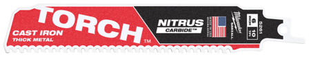 Milwaukee TCT TORCH NITRUS Tigersågblad 10T, 5-pack 150 mm, Maskintillbehör & förbrukning