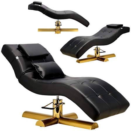 Stol med hydraulisk justering Amalfi, roterbar kosmetikstol, spa-säng, solsäng för skönhetssalongen.