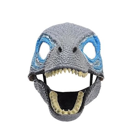 Latex Dinosaurmaske med Øjnefangende Åbning og Bevægelig Kæbe