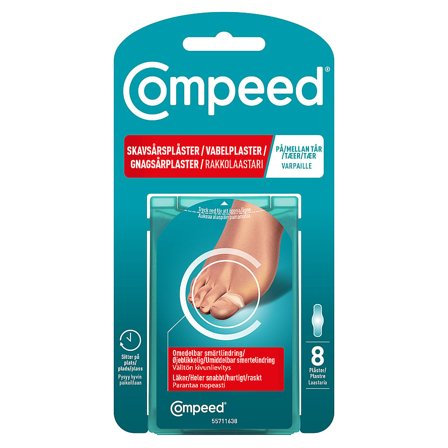 Compeed Tåvabelplaster 8 stk., Medicin & Pleje, Håndcreme & Fodpleje, Vabelplastre