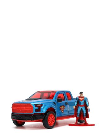 Dc Comics Supermann Med 2018 Ford F 150 Raptor 1:32 Toys Toy Cars & Vehicles Toy Cars Multi/mønstret Jada Toys*Betinget Tilbud