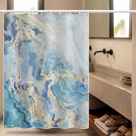 Modern och vacker vattentät mögelbeständig duschdraperi, badrum