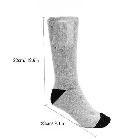 1 par fjernbetjente opvarmede sokker elektriske sokker genopladelige varme sokker med 4000mAh strøm [db]