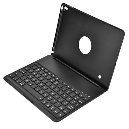 Ultratunn trådlöst Bluetooth-tangentbord med bakgrundsbelysning för iPad Pro 9.7/iPad Air 2 svart