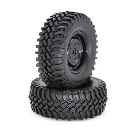 2 stk / sett 100mm Rc 1/10 Buggy Hjul Felger og Dekksett for 1:10 Rc Crawler Off-road Rc Bil Dekk
