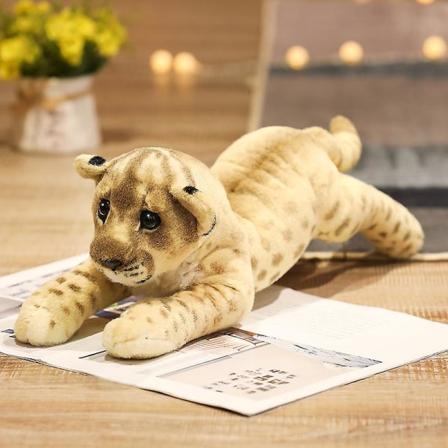 Simulert løve, tiger og leopard dukke Løvenes Konge plysj leketøy dukke kastepute barnas gave Small size 39cm Style-1