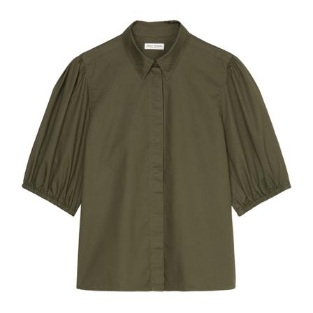 Marc O'Polo Feminine short-sleeved Bluse Grøn, Dame