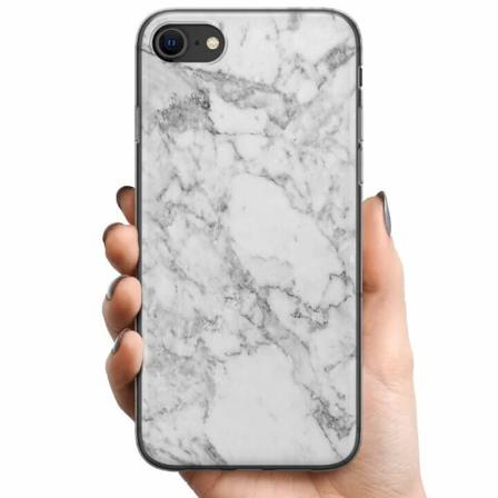 Apple Iphone 8 Tpu Mobilskal Marmor Vit
