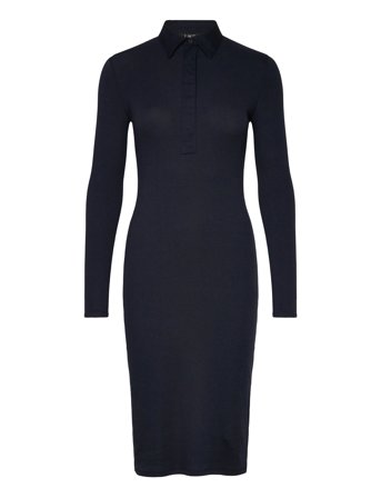 Lauren Ralph Lauren | Rib-Knit Cotton-Blend Polo Dress | S