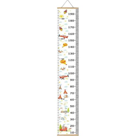 Lasten mittausseinätaulu Lasten pituuden mittaustaulu Ripustettava pituustaulu söpöllä kuviolla Koristeellinen lasten pituusviivain Kasvun pituustaulu