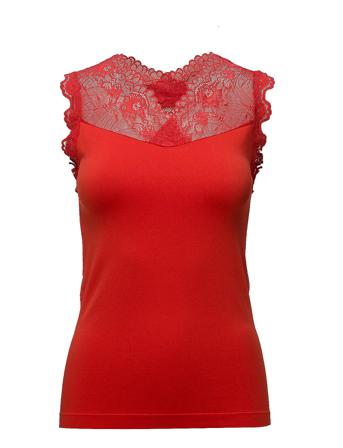 Vanessa Top T-shirts & Tops Sleeveless Punainen Minus