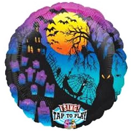 Heliumballong Halloween med ljud - Partyninja.se