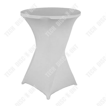 Pöytäliina - TD - 1 kpl - Vaaleanharmaa - 80x110 cm - Pyöreä - Polyesteri