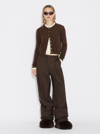Holzweiler Cashmere Cardigan - Dk. Brown - Women's - S