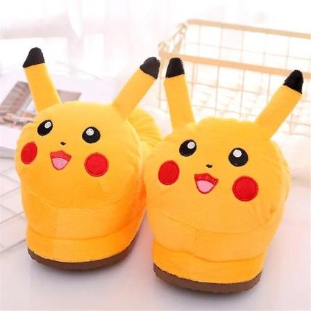 Pikachu söta roliga plyschtofflor för vuxna 36-43-WELLNGS 38-39