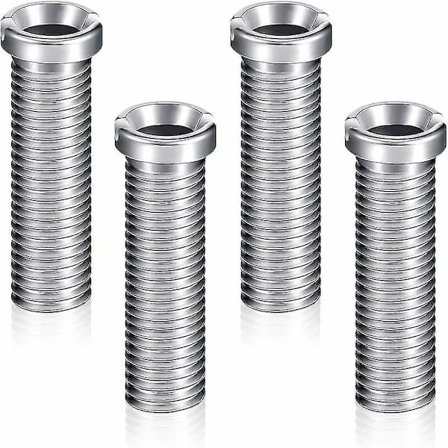 4 kori-ruuvia 45 mm, ruostumaton teräs, viemäriruuvit, kiinnitysvarusteet, allasruuvit, allaskorin suodattimen tulppa, keittiön pesualtaan ruuvit