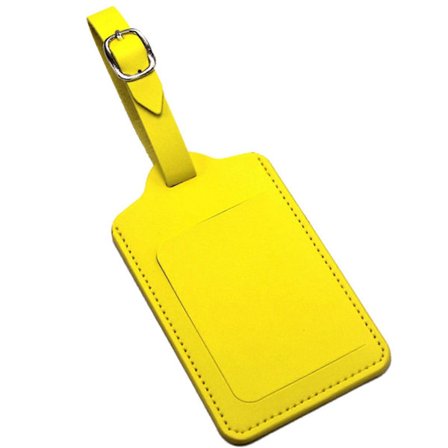 Praktiske Kuffertmærker Bagagemærker Fastgøres til Tasker Rygsække eller Laptop Tasker Gul