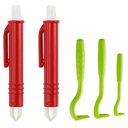 Flåttfjerner for hunder, barn, sett med 3, flått-kroker og sett med 2, flått-pinsett, enkel og sikker