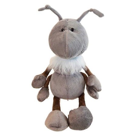 Söt simulerad färgglad myra plyschleksak docka liten docka klomaskin docka Barnens dag present Grå Grå