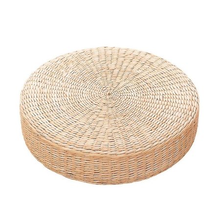 45cm Yoga Måtten Rund Pouf Gulvpude Pude Halm Meditation Fortykkelse Blød Yoga Udstyr