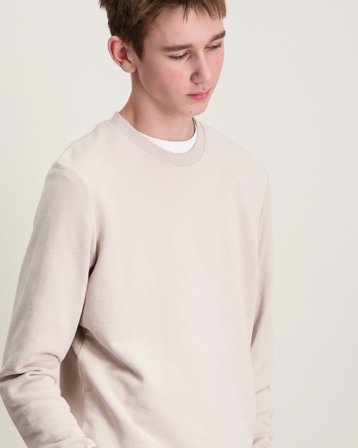 Jack & Jones JJEBRADLEY SWEAT CREW NOOS JNR Beige Pulls Garçon - Kids Brand Store