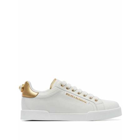 Dolce & Gabbana Sneakers , Wit , Dames , Maat: 35 EU
