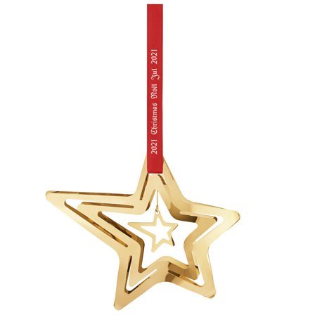 Georg Jensen 2021 Juleuro | Georg jensen 2021 julestjerneskud, guld | KitchenOne