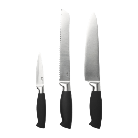 Åhléns Home Knivset 3 delar BISTRO Köksredskap Silver ONESIZE
