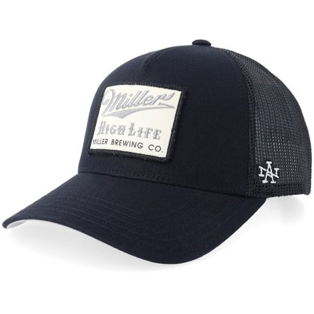 American Needle - Svart trucker Caps - "Hatstore Exclusive x Miller High Life Black Trucker " @ Hatstore