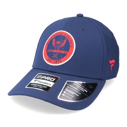 Fanatics - NHL Blå flexfit Keps - Washington Capitals Authentic Pro Training Flex Navy Flexfit @ Hatstore