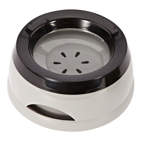 Skåle til kæledyr i bilen, spildfri hundeskål, anti-dryp hundeskål, bærbar aftagelig blå plastik vandskål, flydende skål (beige)