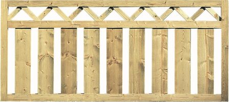 Jabo Classic 3452 Staket 180x80 cm, tryckimpregnerad gran, Utemiljö