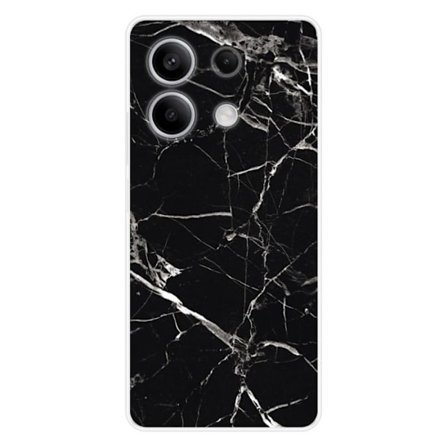 Siliconfodral - Kompatibel med Xiaomi Redmi Note 13 5G - design marmor svart