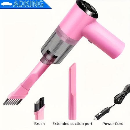 ADKING Kraftfuld Håndholdt Bil Støvsuger med Ledning - Velegnet til Kæledyrshår, Små Støvpartikler & Krummer - Kompakt og Bærbar Bil Støvsuger ...