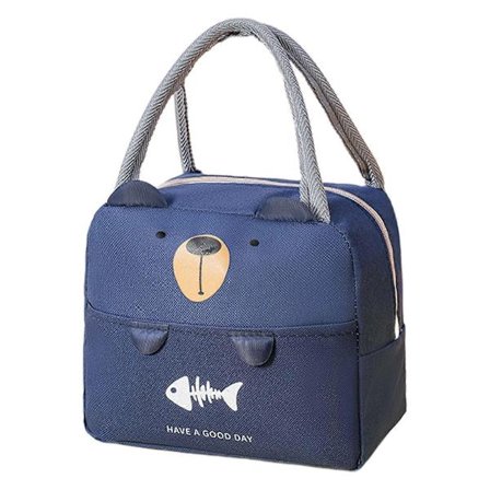 Tegneserie Håndholdt Madkasse Taske Genanvendelig Fortykket Stor Kapacitet Taske Voksen Arbejder Dejlig Madkasse