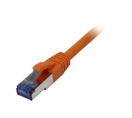 SYNERGY Patchkabel RJ45, CAT6A 500Mhz, 10m, orange, S-STP(S/FTP),AWG27, Synergy 21