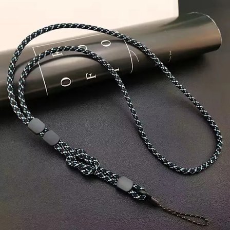 Lång Hals Hängande Kedja Handvävd Mobiltelefon Lanyard Stark och Längdjusterbar Dubbelanvändning Lanyard Telefon Anti-förlorad Hänge