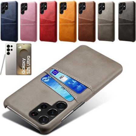 Samsung Galaxy S25 Ultra skal 2 kort fack grå -