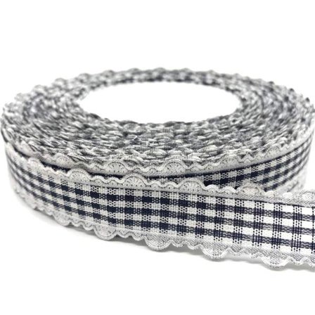 5Yards18mm Bomull Band Spets Handgjord Design Tryckt Bomull Band Jul dekoration