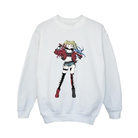 DC Comics Boys Harley Quinn Stående Pose Sweatshirt 9-11 År