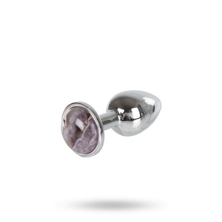Vuxen: Metal Plug Gemstone Purple - Small