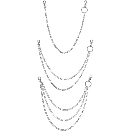 Piece Jeans Chains, Wallet Chain, Pocket Chain med bæltekæder Hip Hop Pants Chain