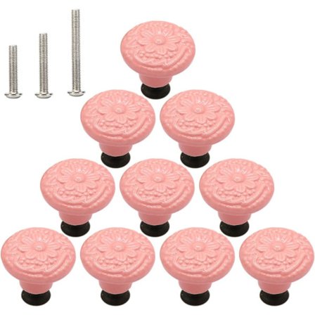 10 stk skap knotter blank keramisk kommode sopp bord skuff skap