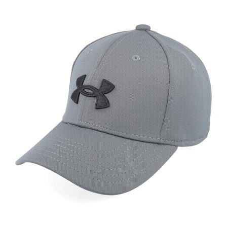 Under Armour - Šedá flexfit Kšiltovka - Kids Blitzing Pitch Gray Flexfit @ Hatstore