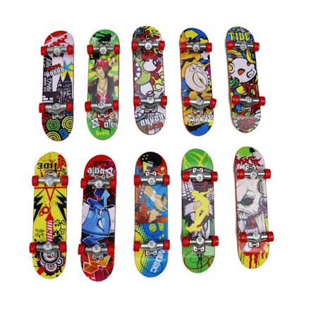 Finger Skateboards, 6 stk Mini Finger Skate Professionals Mini Fingerboard Finger Skateboards Fingerboards Leke