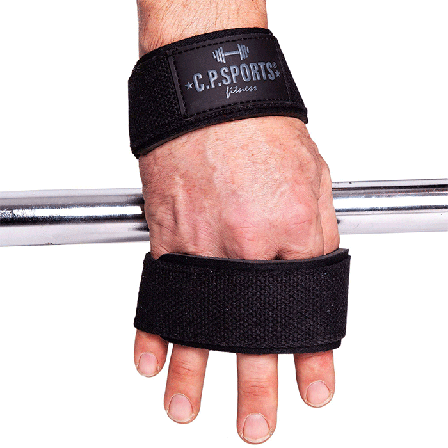 Lifting Straps & greb C.P. Sports Figur 8 Løftestropper Sort - Bodyman.dk