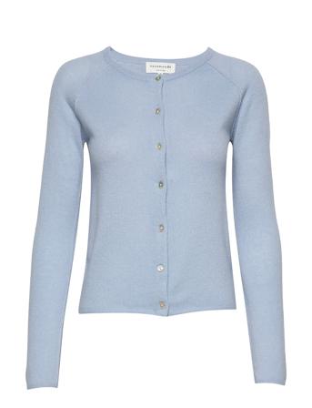 Wool & Cashmere Cardigan Neuletakki Sininen Rosemunde