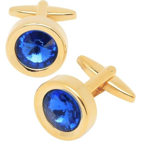 Runde Diamantskærende Krystal Manchetknapper Fransk Manchet Skjorte Unisex Manchetknap Knapper til Forretning Bryllup Smoking