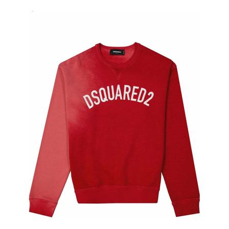 Dsquared2, Sweatshirts Rood, Heren, Maat:L,Katoen